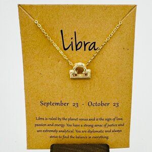 Gold Libra Necklace - NWT